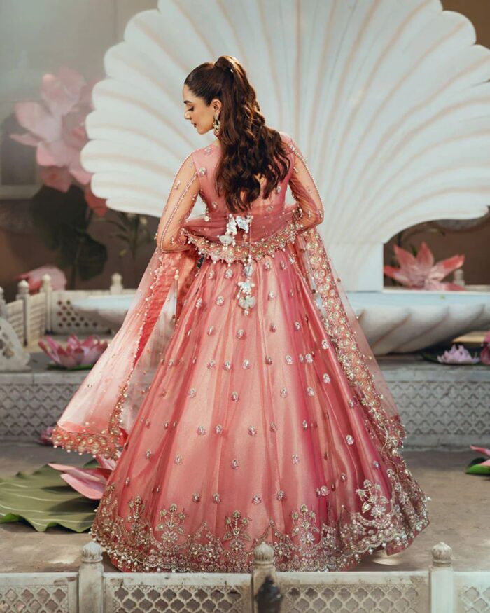 Ally's Official | 3 Piece Luxury Net lehanga Embroidered  |AR-142 ZORA | Ready To Wear - Image 3