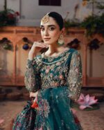 Ally's Official | 3 Piece Luxury Net Maxi Embroidered  |AR-139 RUNG | Ready To Wear - Image 2