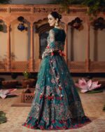 Ally's Official | 3 Piece Luxury Net Maxi Embroidered  |AR-139 RUNG | Ready To Wear - Image 5