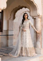 Haseens Official | 3 Piece Embroidered Flared pishwas - Sabeen | Ready To Wear - Image 4
