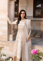 Haseens Official | 3 Piece Embroidered Flared pishwas - Sabeen | Ready To Wear - Image 6
