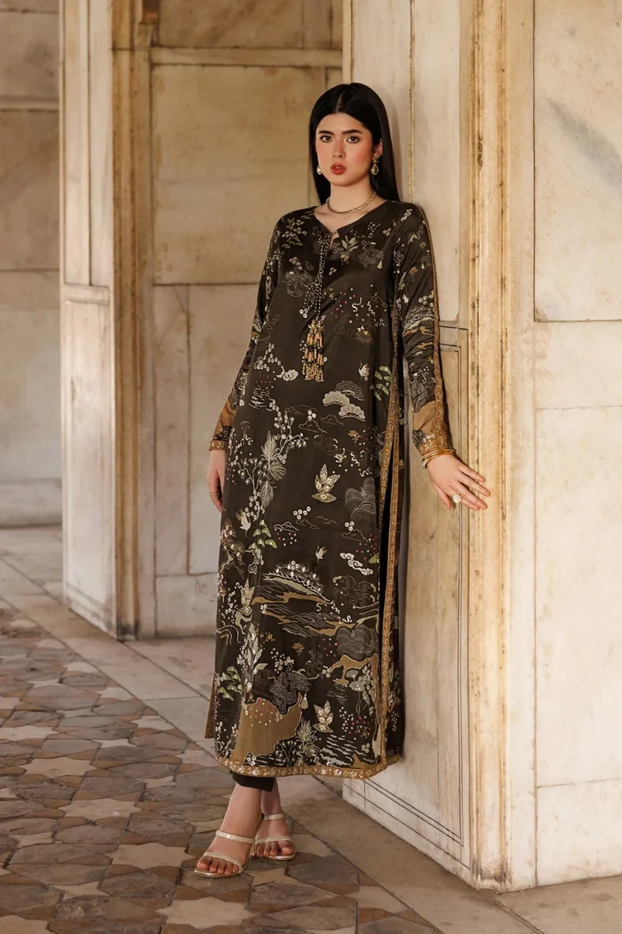 Vanya | 3 Piece Silk -ED-015 | Ready To Wear - Image 6