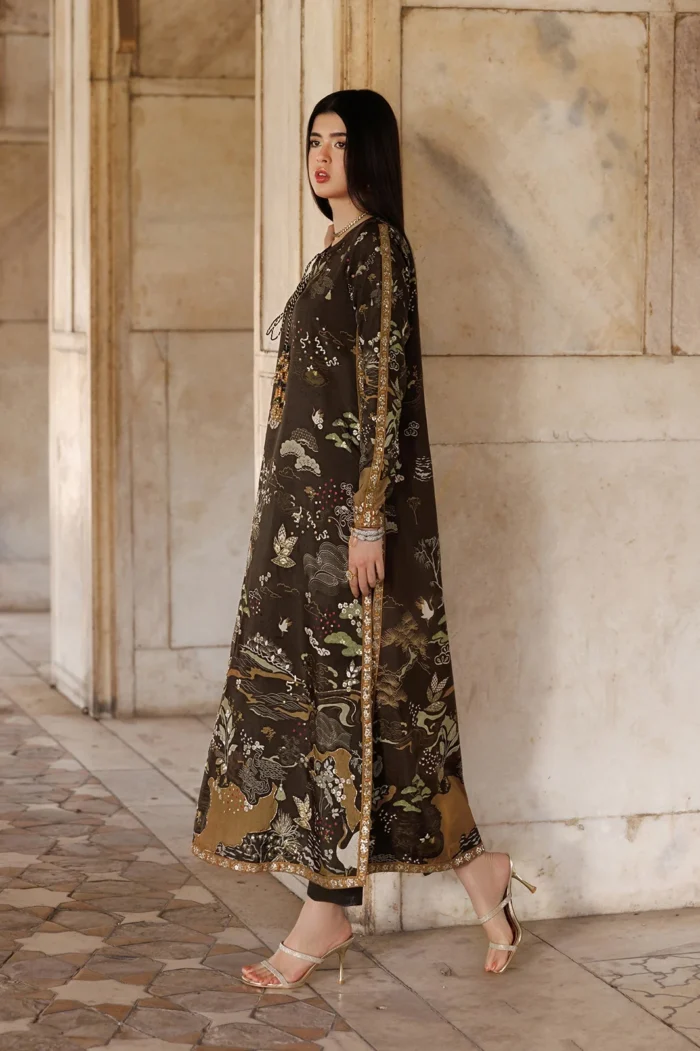 Vanya | 3 Piece Silk -ED-015 | Ready To Wear - Image 3