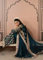 Haseens Official | 3 Piece Embroidered Floor-length pishwas  - Asrar | Ready To Wear - Image 2