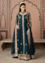 Haseens Official | 3 Piece Embroidered Floor-length pishwas  - Asrar | Ready To Wear - Image 3