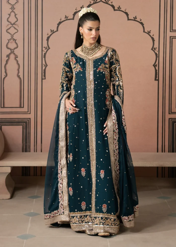 Haseens Official | 3 Piece Embroidered Floor-length pishwas  - Asrar | Ready To Wear - Image 3