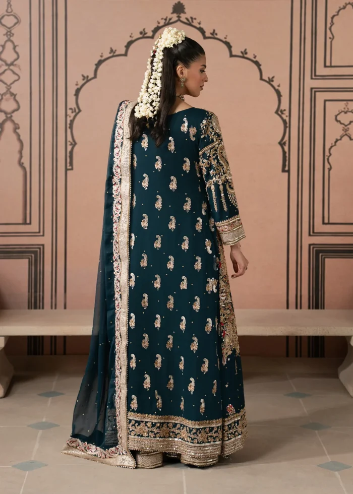 Haseens Official | 3 Piece Embroidered Floor-length pishwas  - Asrar | Ready To Wear - Image 4
