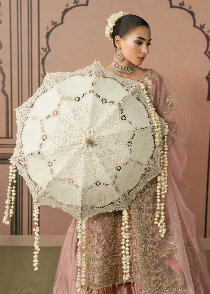 Haseens Official | 3 Piece Embroidered 	Long shirt  - Tasmiya | Ready To Wear - Image 4