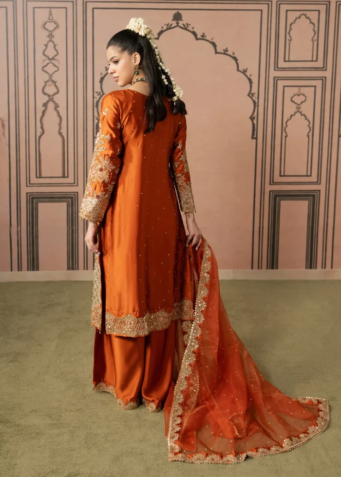 Haseens Official | 3 Piece Embroidered 	Straight cut kurta  - Ana | Ready To Wear - Image 5