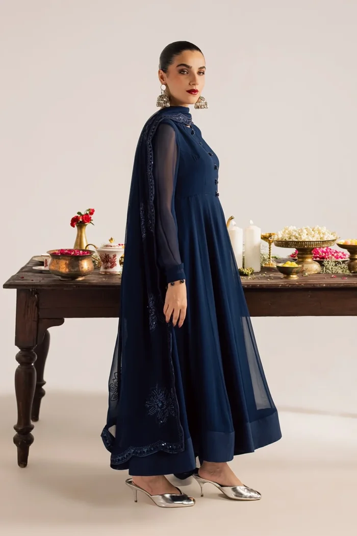 Vanya | 3 Piece Chiffon/Resham Cotton/Raw Silk -CF-004| Ready To Wear - Image 4
