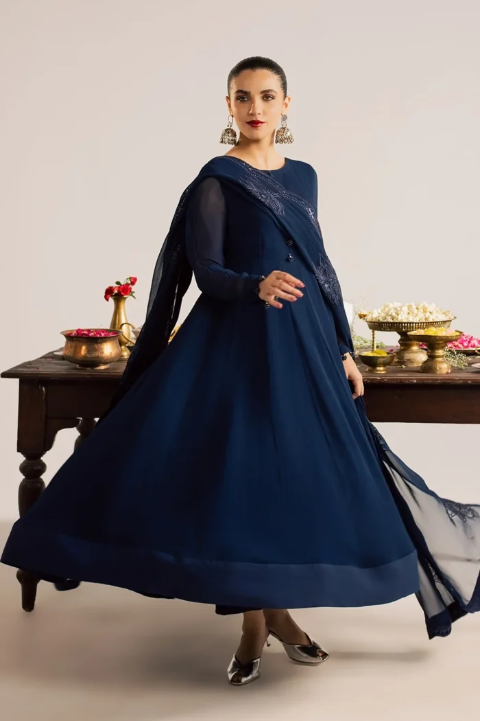 Vanya | 3 Piece Chiffon/Resham Cotton/Raw Silk -CF-004| Ready To Wear - Image 6