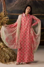 Vanya | 3 Piece Dobby Lawn/Cambric/Poly Chiffon - SM-027 | Ready To Wear - Image 4