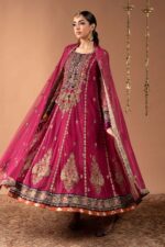 MARIA.B | 3 Piece Embroidered Net Suit - SF-W26-33-Pink | Ready To Wear - Image 2