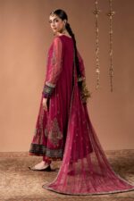 MARIA.B | 3 Piece Embroidered Net Suit - SF-W26-33-Pink | Ready To Wear - Image 4