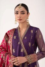 MARIA.B | 3 Piece Embroidered Zari Net Suit | Ready To Wear - Image 2