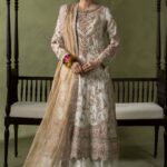 3 Piece Embroidered Raw Silk Suit