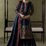 3 Piece Embellished Raw Silk Suit